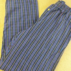 Polo Ralph Lauren Mens Blue Plaid Cotton Pajama Pants Lounge Sleepwear Small